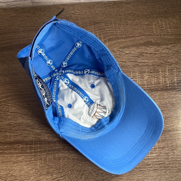Mens Blue Ahead Classic Cut Adjustable Hat w/ Drum Embroidered - Picture 9 of 9